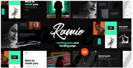 Ramio landing page HTML template