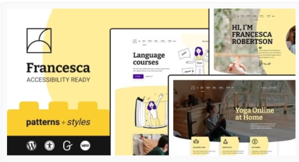 Francesca Accessible Tutor WordPress Theme - Free Download