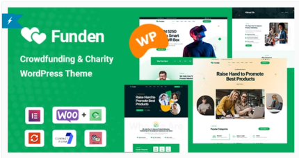 Funden Crowdfunding & Charity WordPress Theme - Free Download